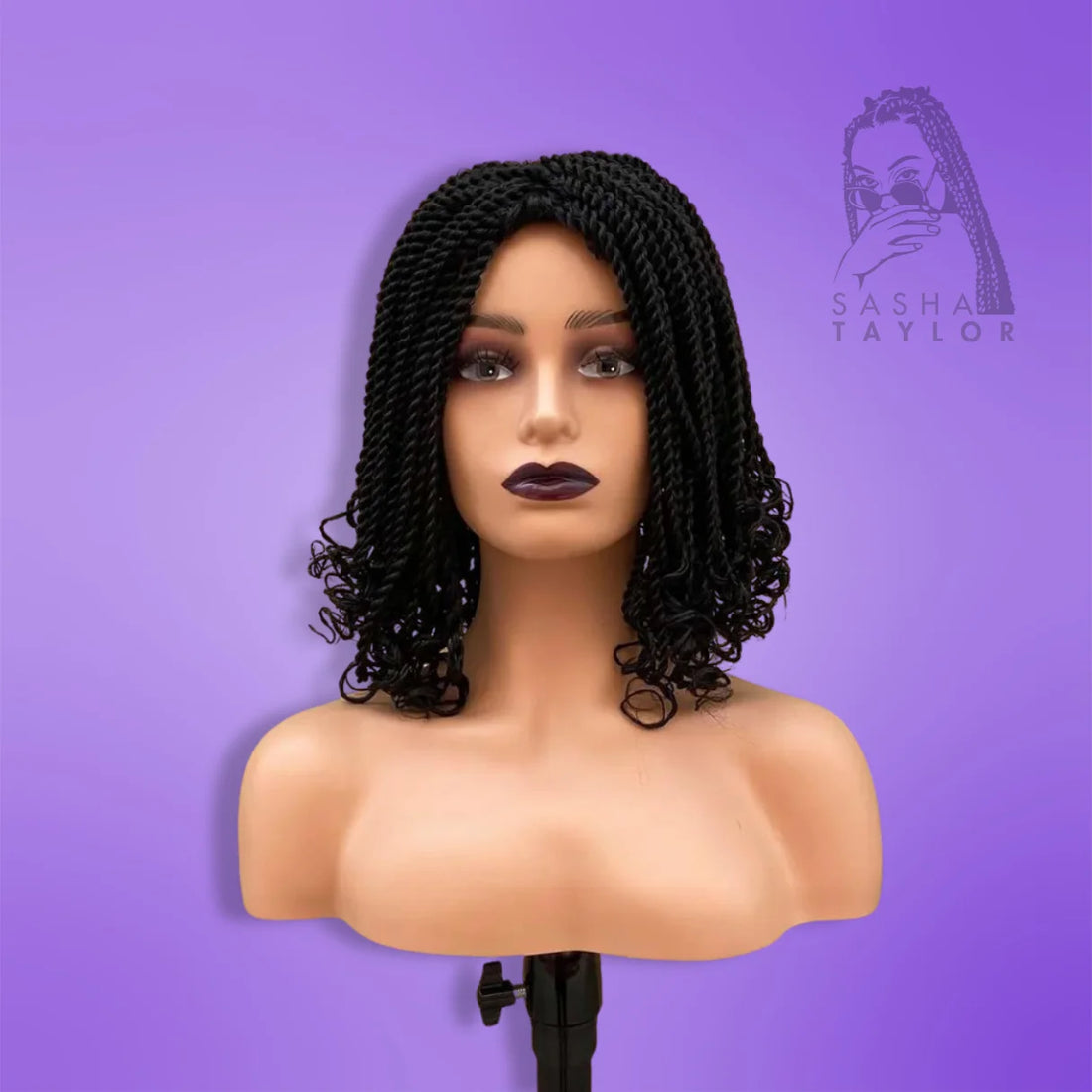 Synthetic Short Ombre Box Braided Wigs