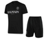 PSG x Balmain Black & Grey T-Jersey Shorts Summer Set