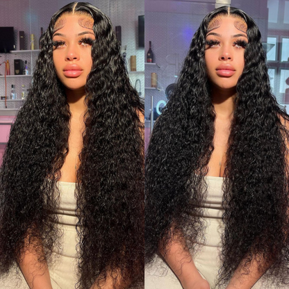 Water Wavy Human Hair Wig - HD Lace Wig