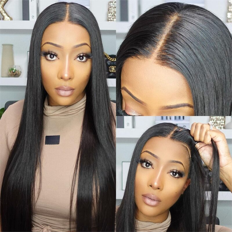 Pre-Bleached Closure Human Hair Wig - HD Lace Wigs