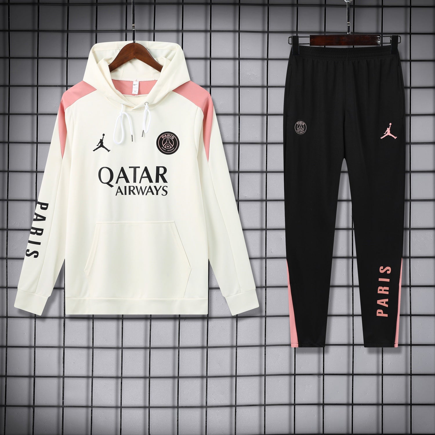 24/25 PSG X Jordan Soccer Tracksuit White/Black