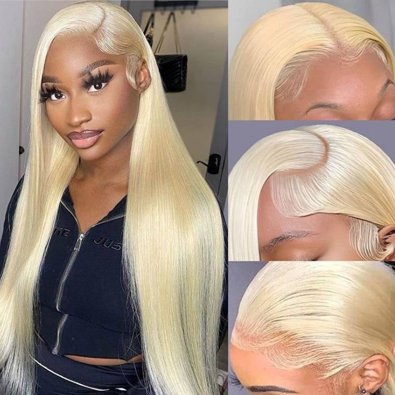 Blonde Straight, Body &amp; Deep Wave Virgin Human Hair Wig - HD Lace Wigs