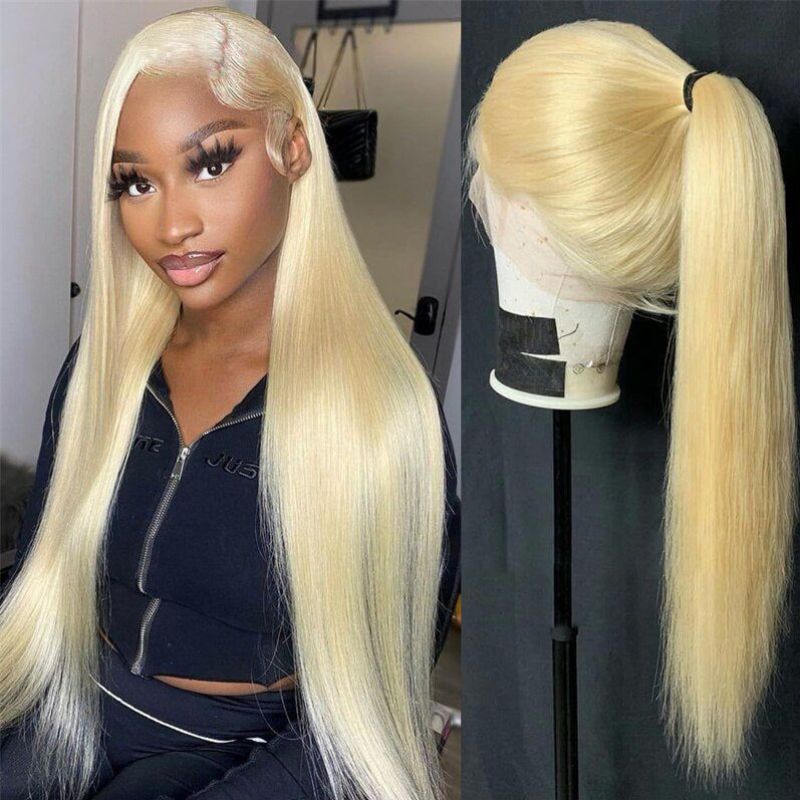 Blonde Straight, Body &amp; Deep Wave Human Hair Wig - HD Lace Wigs