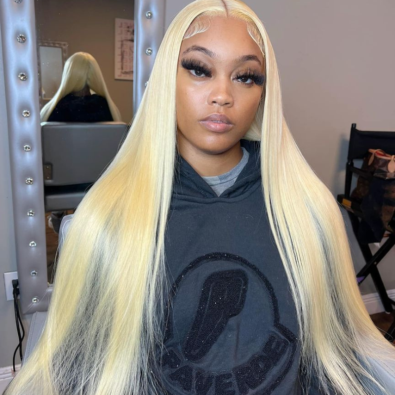 Blonde Straight, Body &amp; Deep Wave Virgin Human Hair Wig - HD Lace Wigs