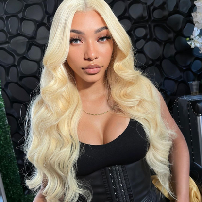 Blonde Body Wave Virgin Human Hair Wig - HD Lace Wig