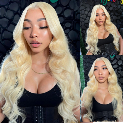 Blonde Body Wave Virgin Human Hair Wig - HD Lace Wig