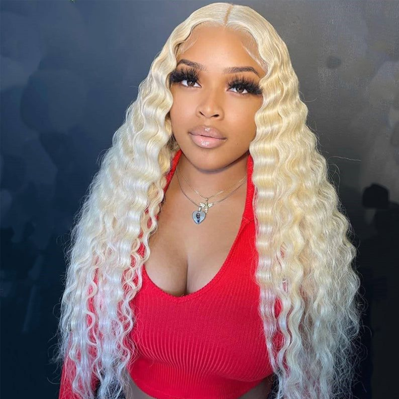 Blonde Straight, Body &amp; Deep Wave Human Hair Wig - HD Lace Wigs