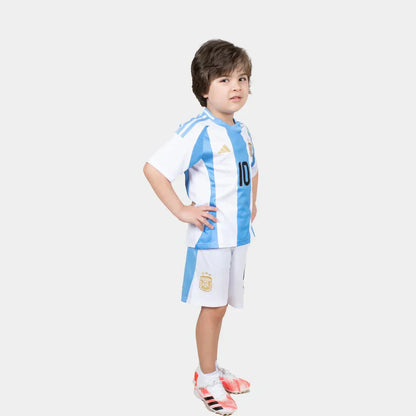 argentina home kids soccer jersey 2024 2025 messi 10