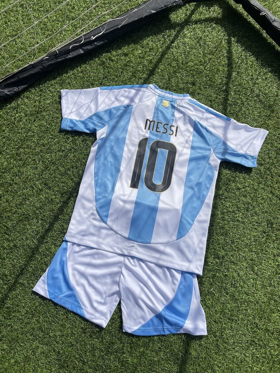 argentina home kids soccer jersey 2024 2025 messi 10