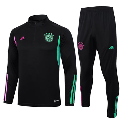 bayern munich 23 24 black Football Tracksuit 2