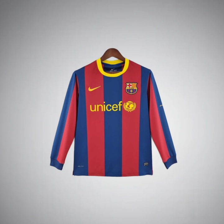 barcelona 2010 2011 long sleeve home Jersey