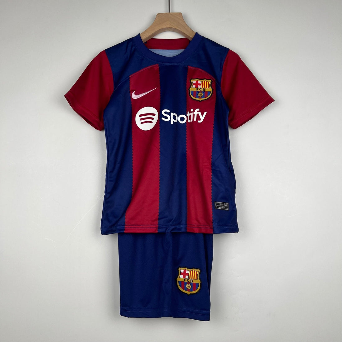 barcelona home kids soccer jersey 2023 24