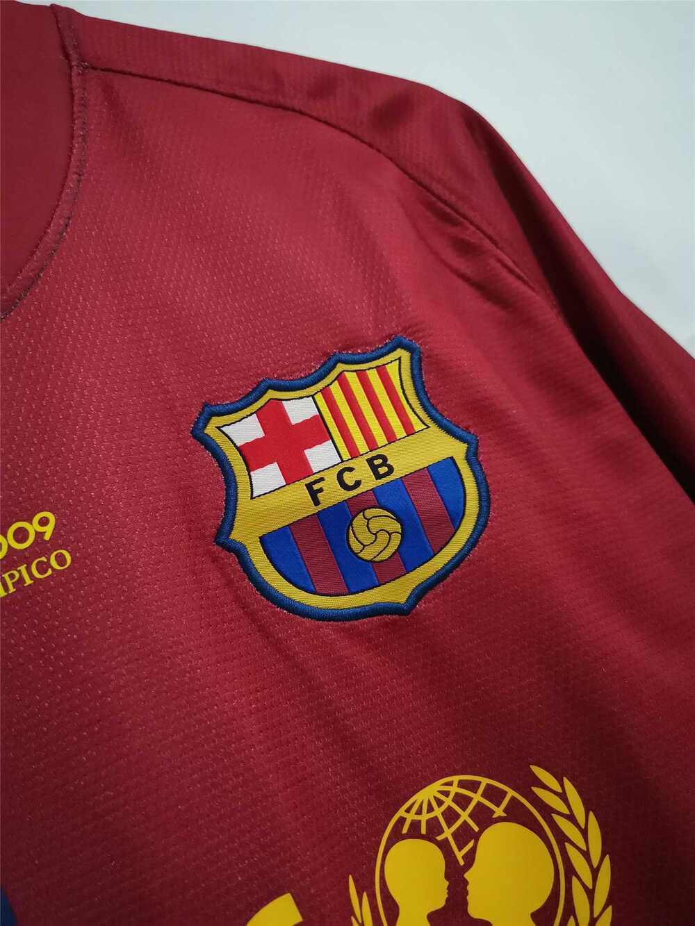 2008/2009 Barcelona Home Final Roma Retro-Trikot