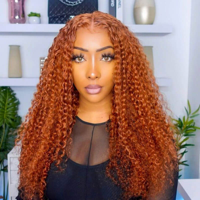 Ginger Deep Wave Human Hair Wig - HD Lace Wigs