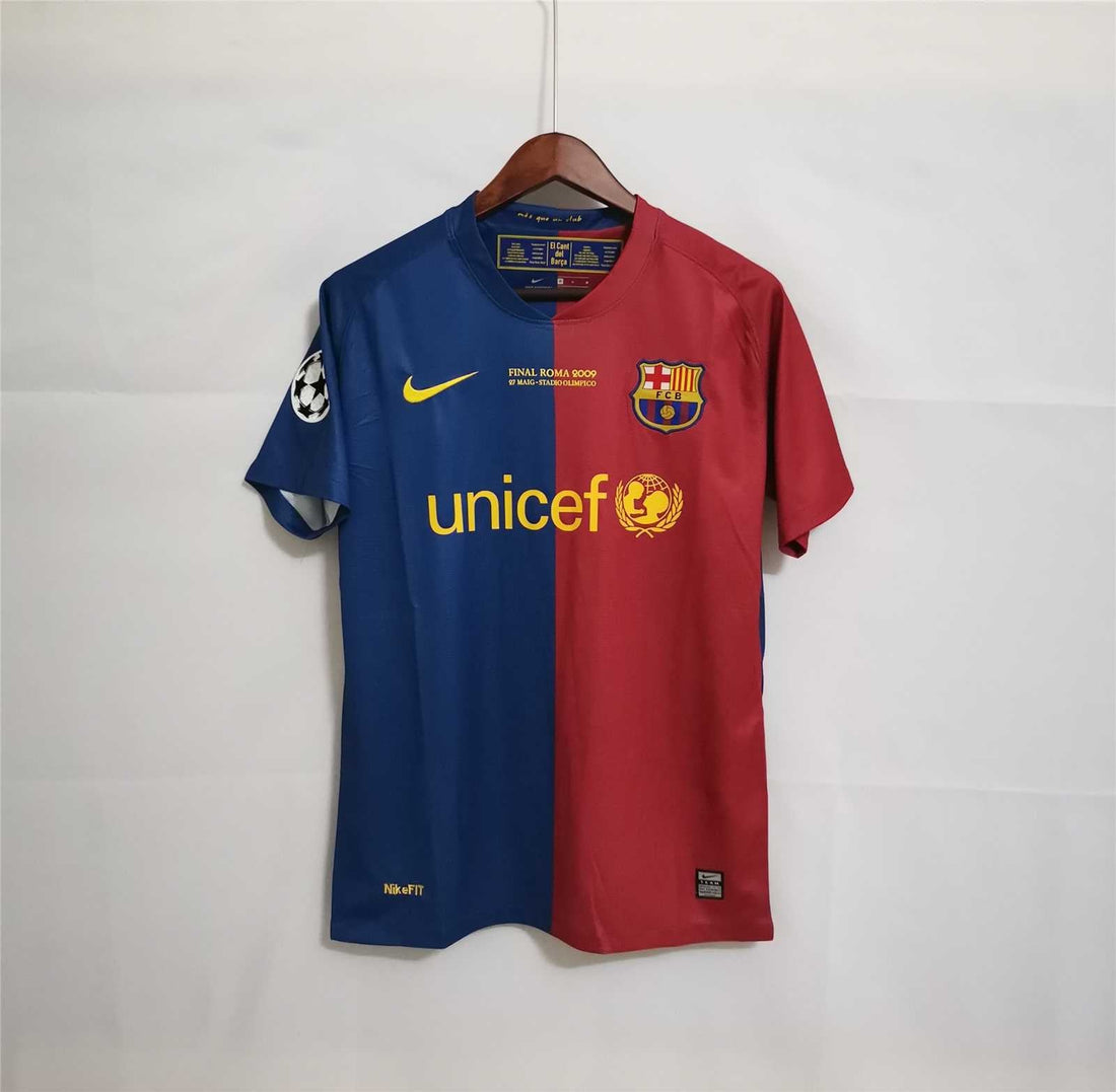 2008 2009 barcelona home final roma jersey