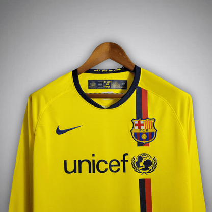 fc barcelona 2008 2009 long sleeve away Jersey