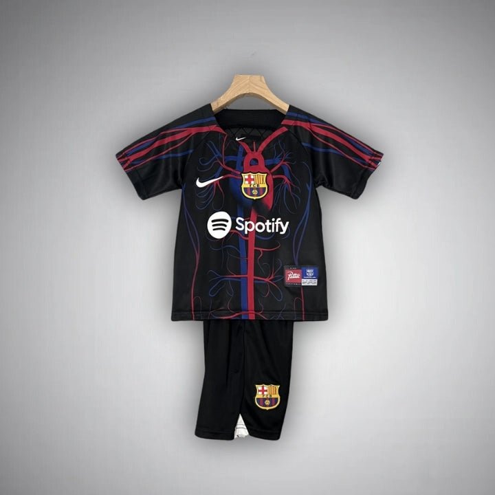 fc barcelona catalan veins kids size kit