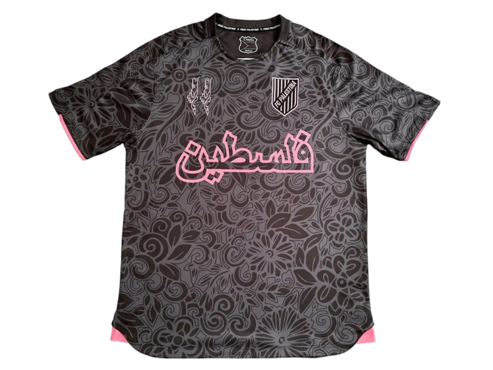 2024 fc palestina x farrah azam collab Jersey black Jersey fan version