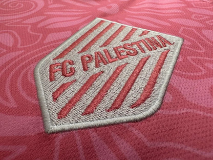 2024 fc palestina x farrah azam collab Jersey pink Jersey fan version goatJerseys store