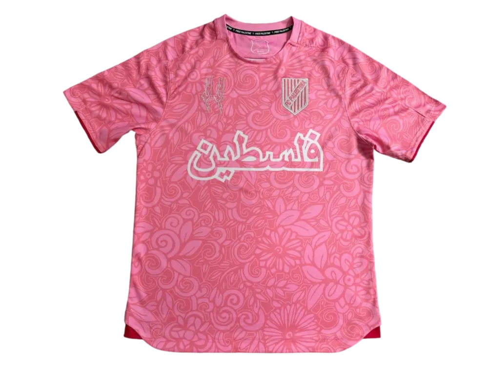 2024 fc palestina x farrah azam collab Jersey pink Jersey fan version goatJerseys store