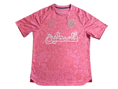 2024 fc palestina x farrah azam collab Jersey pink Jersey fan version goatJerseys store