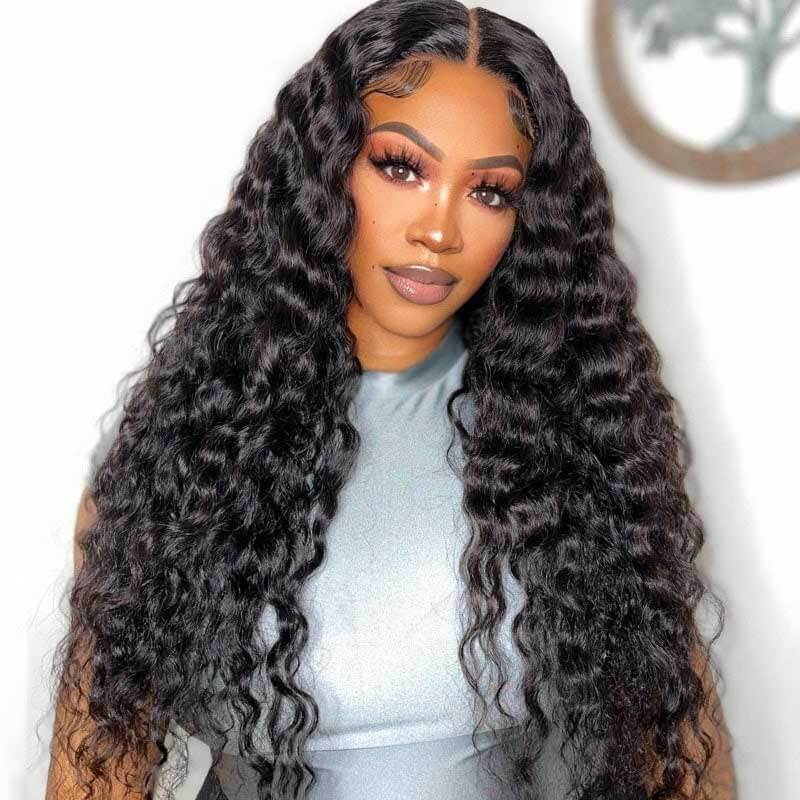 Perruques en cheveux humains - Perruques en dentelle HD Loose Deep Wave