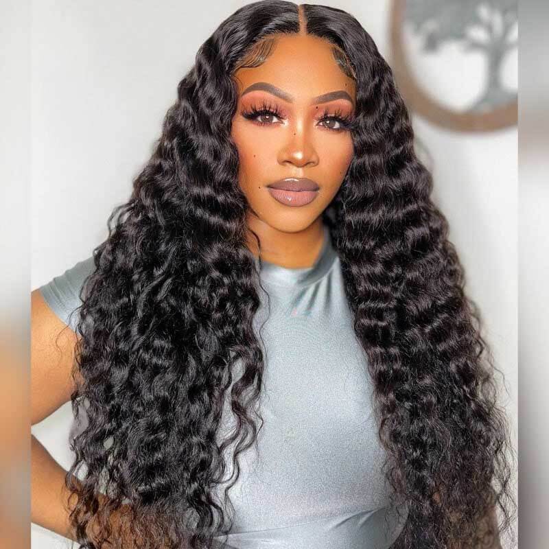 Perruques en cheveux humains - Perruques en dentelle HD Loose Deep Wave