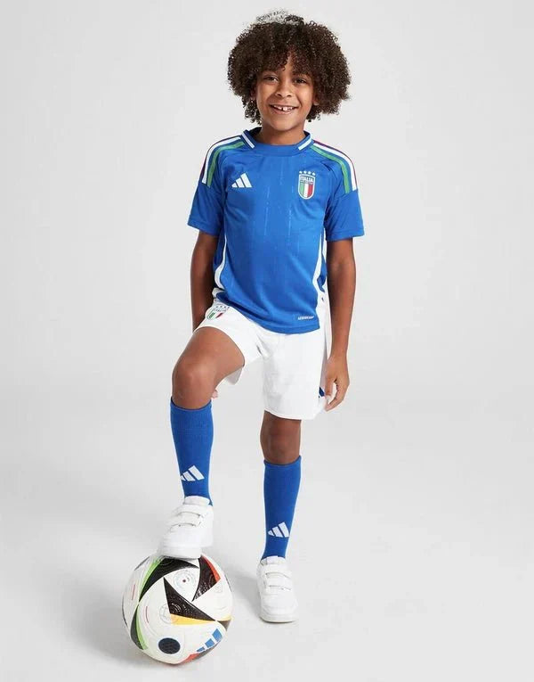 italy home kids soccer jersey 2024 25