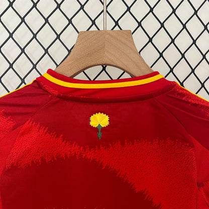 spain home kids soccer jersey 2024 2025