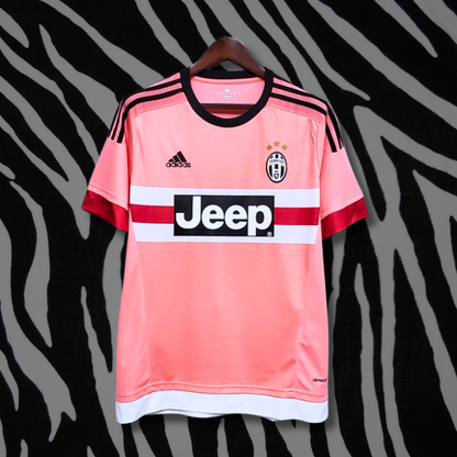 2015 2016 Juventus Away Retro Jersey Pink