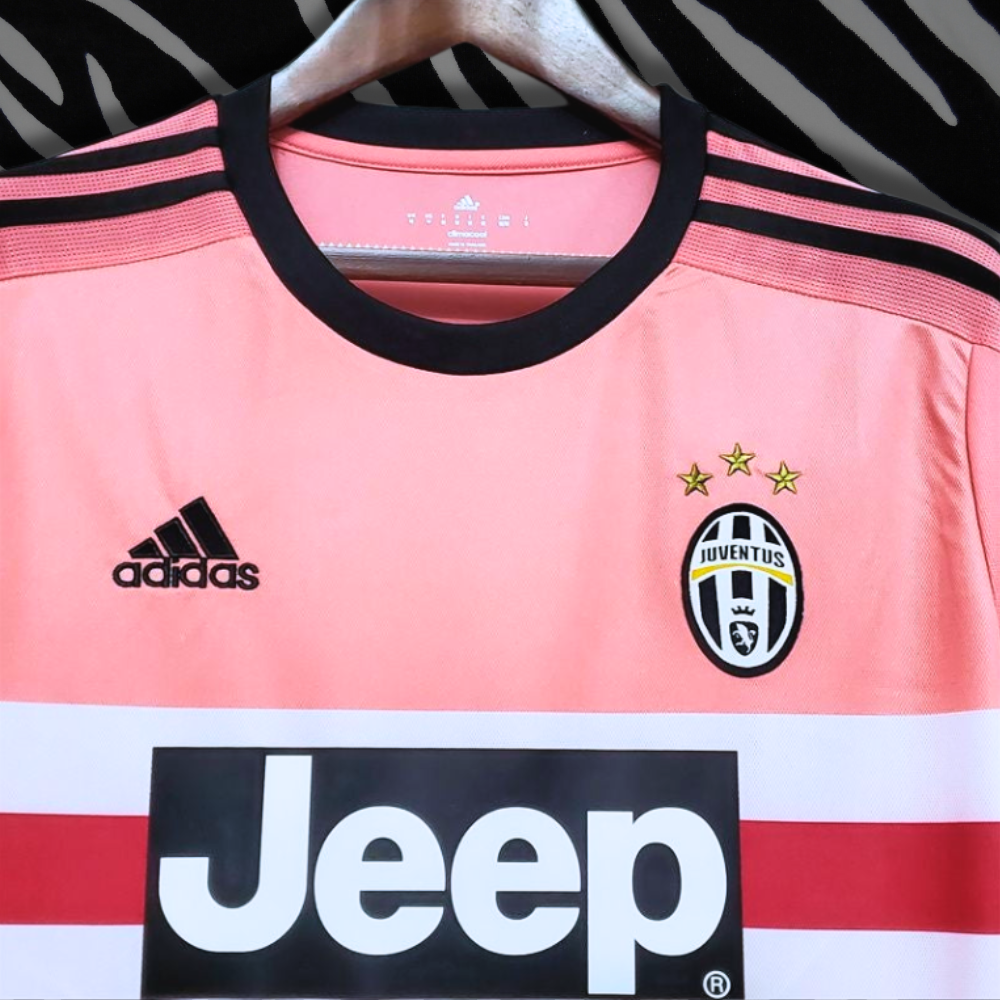 2015 2016 Juventus Away Retro Jersey Pink