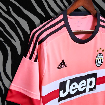 2015 2016 Juventus Away Retro Jersey Pink