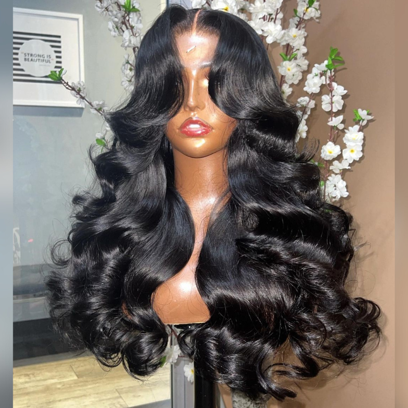 Loose Wave Human Hair Wig With Bangs - HD Lace Wigs