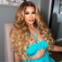 Ombre Blonde & Brown Highlights Human Hair Wig - HD Lace Wigs