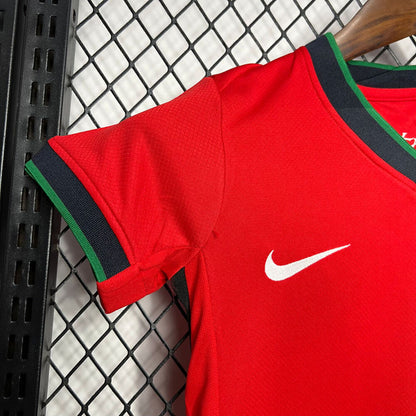 PORTUGAL EM 2024 HOME Kinder-Fußballtrikot