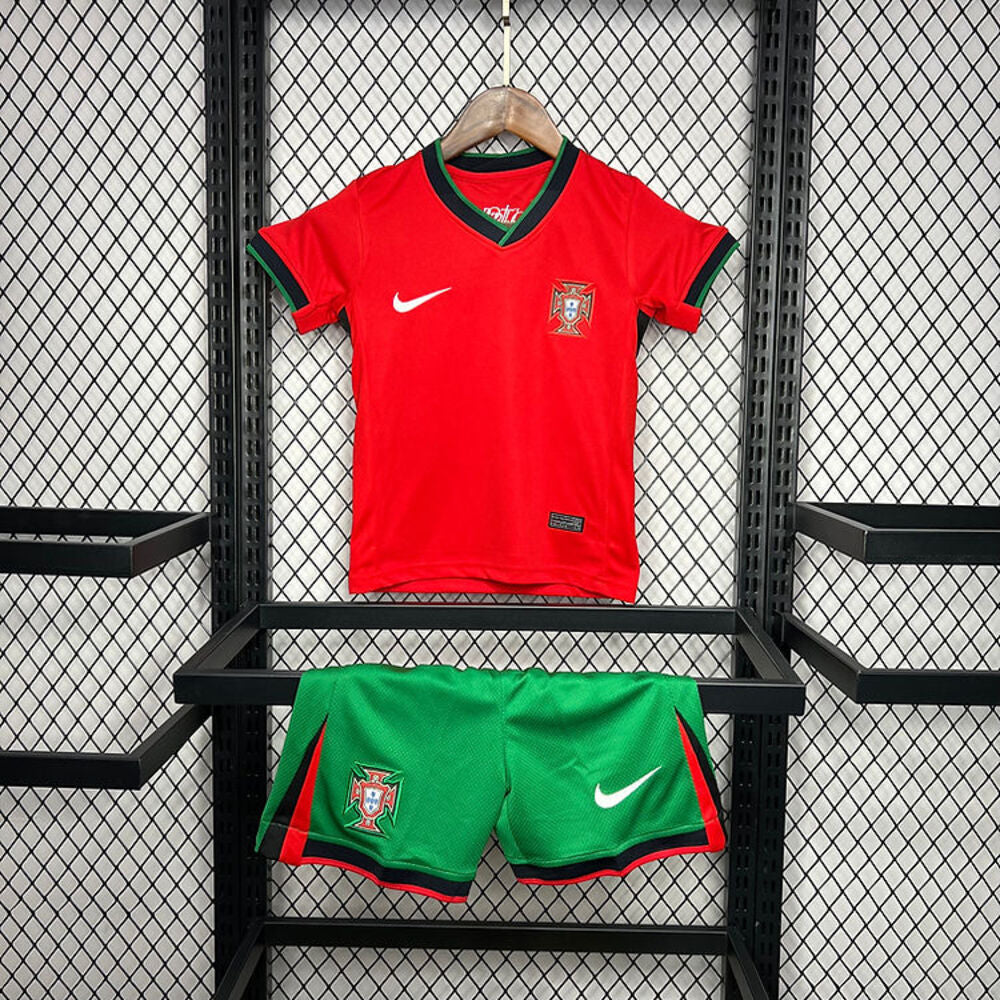 PORTUGAL EM 2024 HOME Kinder-Fußballtrikot