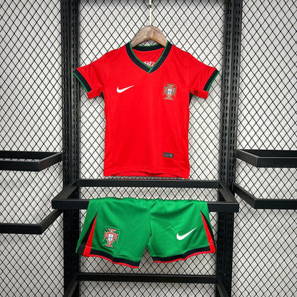 PORTUGAL EM 2024 HOME Kinder-Fußballtrikot