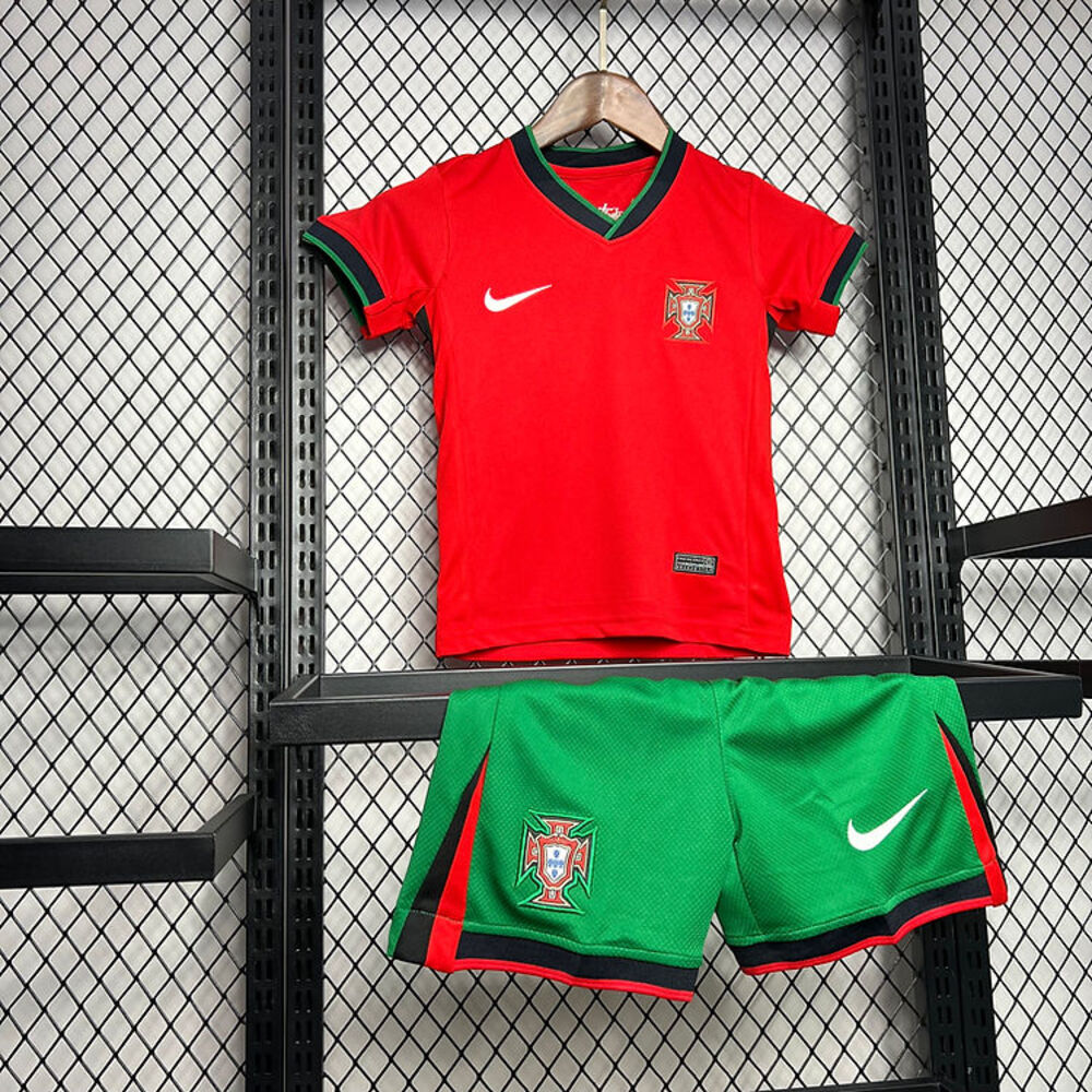 PORTUGAL EM 2024 HOME Kinder-Fußballtrikot