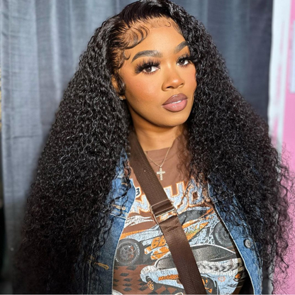 Pre-Bleached Curly Synthetic Wig - HD Lace Wig