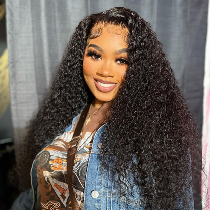 Pre-Bleached Curly Synthetic Wig - HD Lace Wig