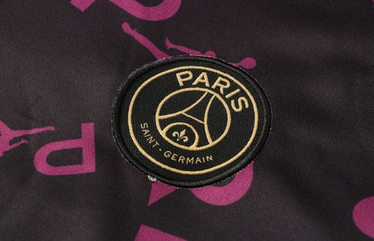 psg black and purple x gold premium Football Tracksuit