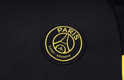 psg black and yellow premium Football Tracksuit