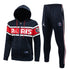 psg dark blue and red premium Football Tracksuit