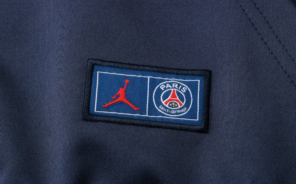 psg dark blue and red x white premium Football Tracksuit