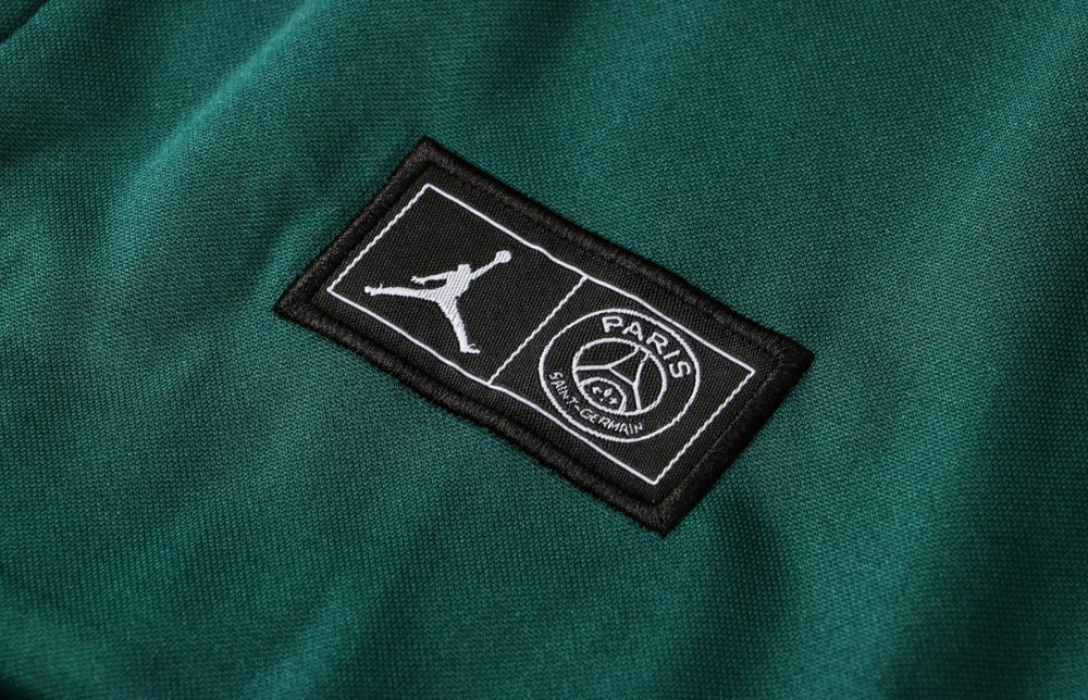 psg dark green and white premium Football Tracksuit