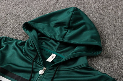 psg dark green and white premium Football Tracksuit