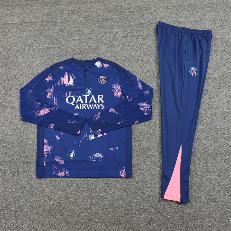 psg parisian frost blue premium Football Tracksuit