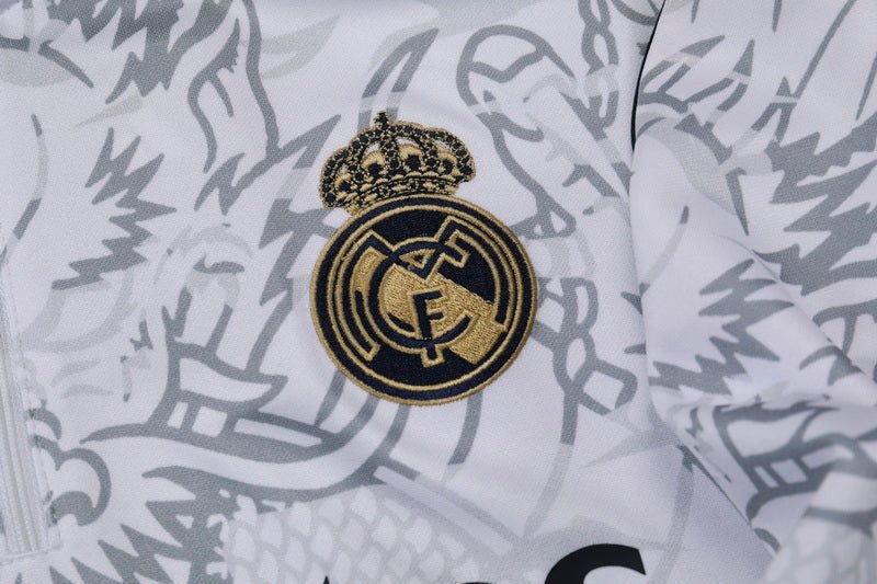 real madrid dragon blanco premium Football Tracksuit