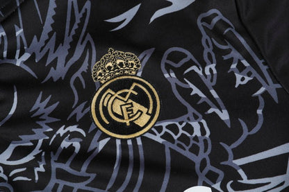 real madrid dragon negro premium Football Tracksuit