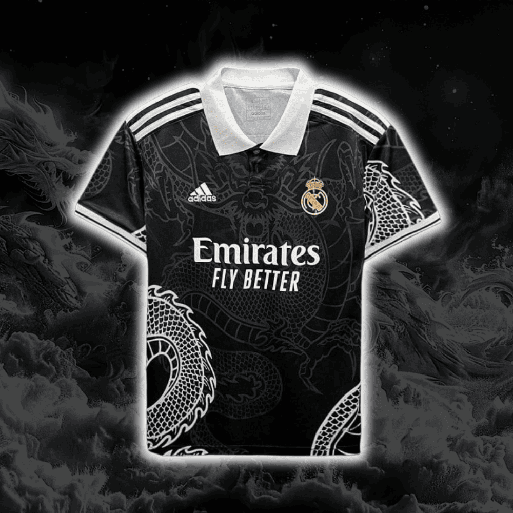 Camiseta del REAL MADRID DRAGON EDICIÓN ESPECIAL (NEGRA)